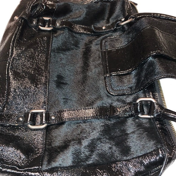 Kenneth Cole Black Calf Hair Leather Tote - Picture 15 of 16